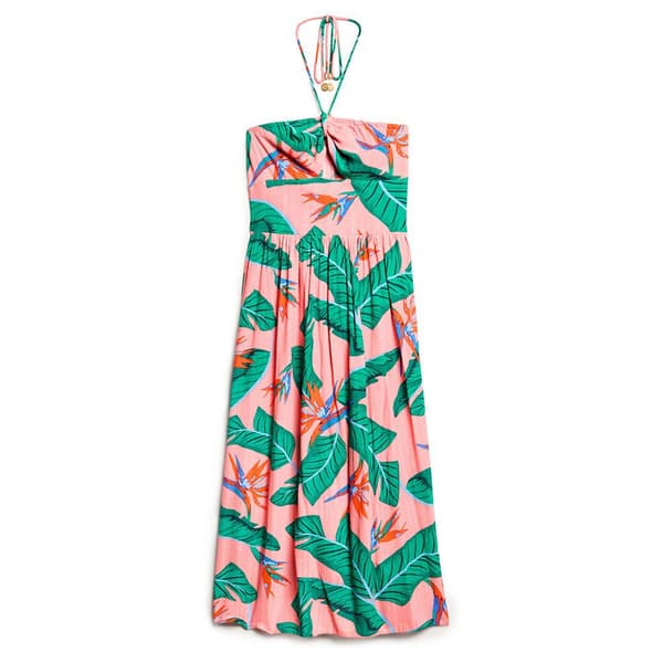 Superdry Cut Out ärmlös Midiklänning Rosa M Kvinna