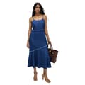 Miniatyrbillede 1 af 5: Salsa Jeans 21008699 ærmeløs Kjole Blå M Kvinde