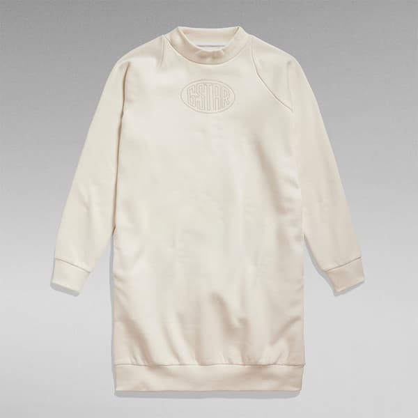 G-star Raglan Langærmet Kort Kjole Beige S Kvinde