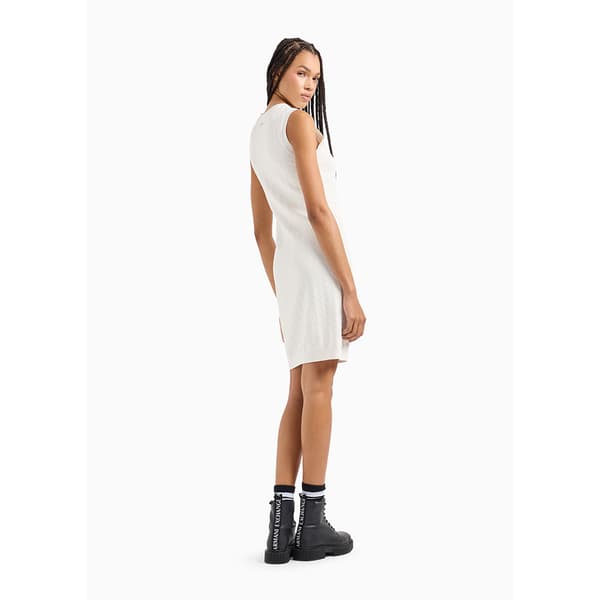 Armani Exchange 8nya9a_ymh6z ärmlös Klänning Vit M Kvinna