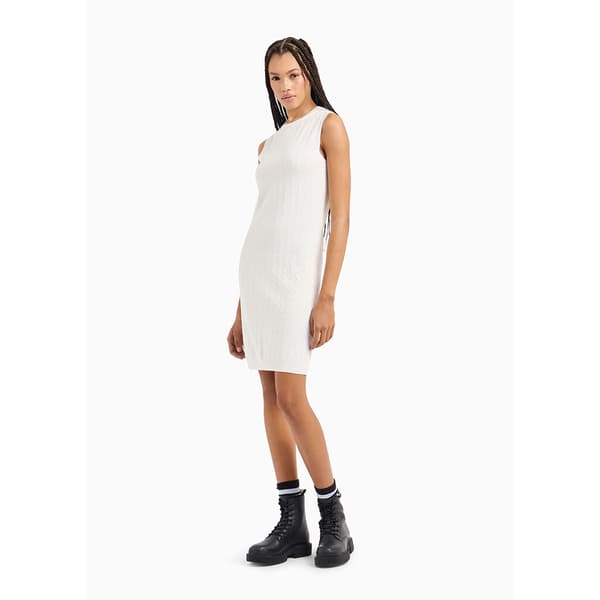 Armani Exchange 8nya9a_ymh6z ärmlös Klänning Vit M Kvinna