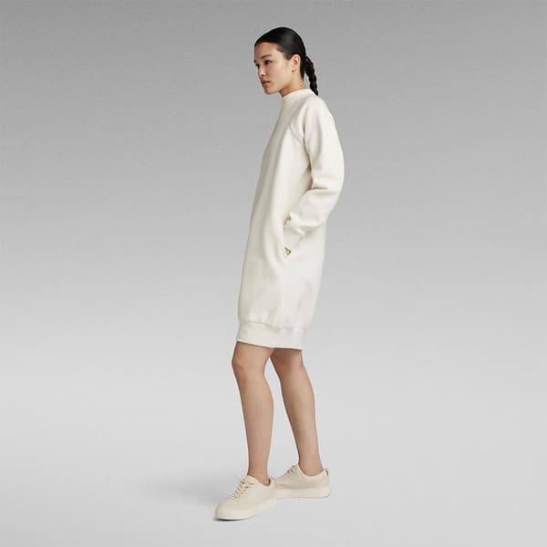 G-star Raglan Langærmet Kort Kjole Beige L Kvinde