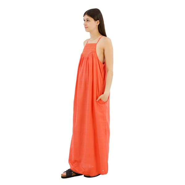 Superdry Lace Halter Beach Hihaton Pitkä Mekko Oranssi 2XS Nainen