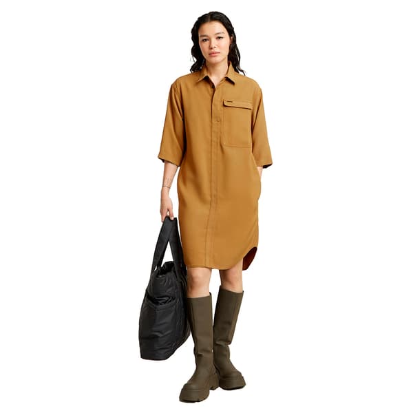 G-star Cargo Tunic Kortärmad Klänning Brun M Kvinna
