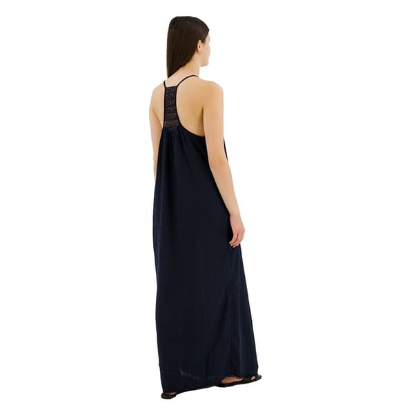 Superdry Lace Halter Beach ärmlös Lång Klänning Svart XS Kvinna