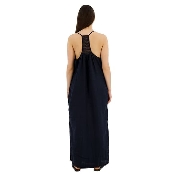 Superdry Lace Halter Beach ärmlös Lång Klänning Svart XS Kvinna