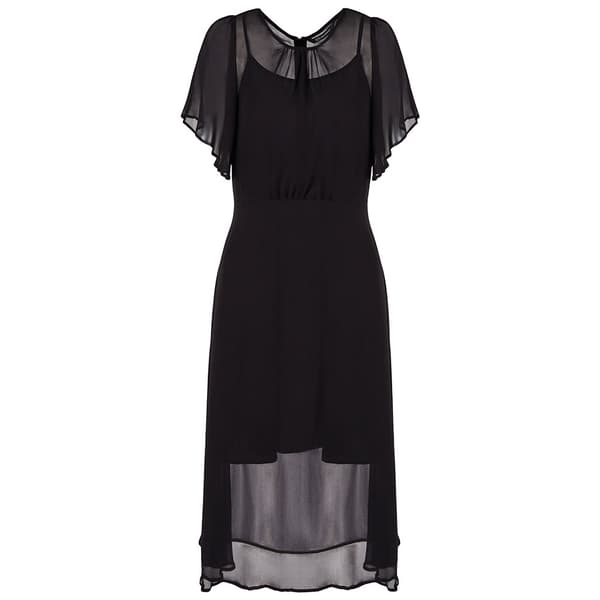 Armani Exchange 6dya08_yn1vz Lyhythihainen Midi-mekko Musta L Nainen
