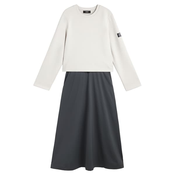 Ecoalf Morgan Kjole Beige,Grå XL Kvinde