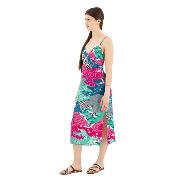 Superdry Printed Slip ärmlös Lång Klänning Flerfärgad XS Kvinna