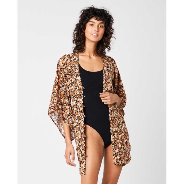 Rip Curl Sea Of Dreams Langærmet Kort Kjole Brun XS Kvinde