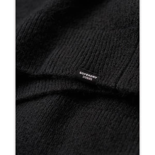 Superdry V Jumper Långärmad Kort Klänning Svart S Kvinna