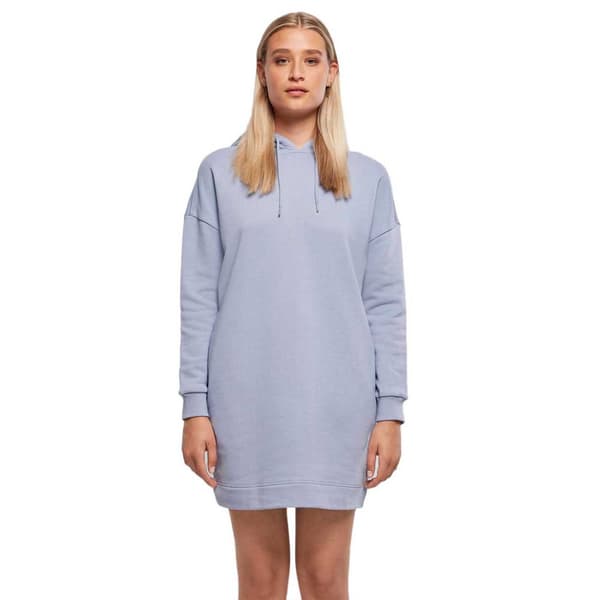 Urban Classics Organic Oversized Terry Langærmet Kort Kjole Blå XS Kvinde