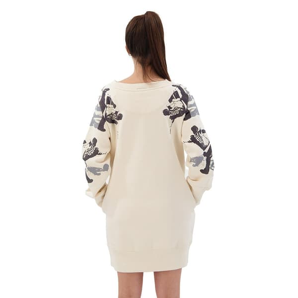 G-star Loose Graphic Långärmad Kort Klänning Beige XS Kvinna
