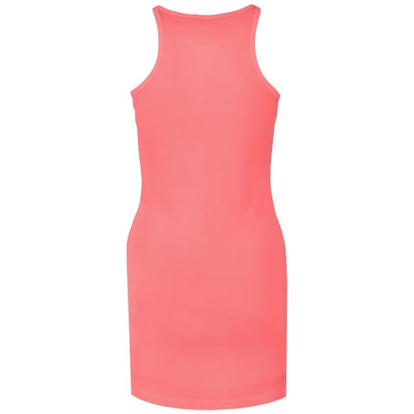 Superdry Embroidered Rib Racer ärmlös Kort Klänning Rosa S Kvinna