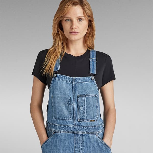 G-star Dungaree ærmeløs Kjole Blå XS Kvinde