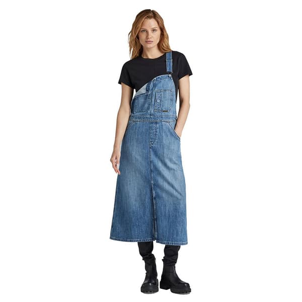 G-star Dungaree ærmeløs Kjole Blå XS Kvinde