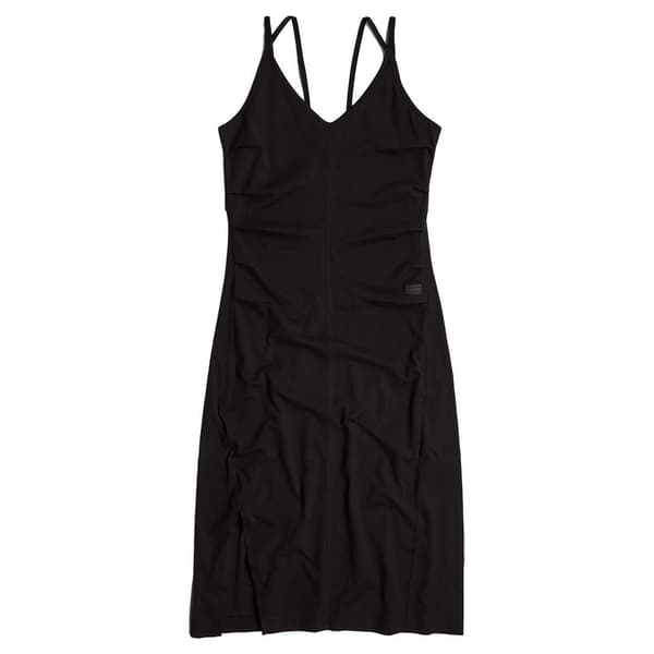 G-star Spaghetti Strap Slit ærmeløs Kjole Sort 2XS Kvinde
