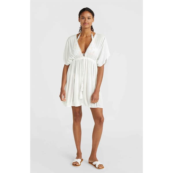O´neill Essentials Mona Beach Cover Up Lyhythihainen Mekko Valkoinen S Nainen