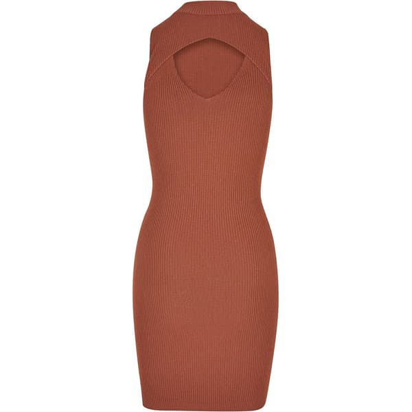Urban Classics Cut Out ærmeløs Kort Kjole Brun 3XL Kvinde