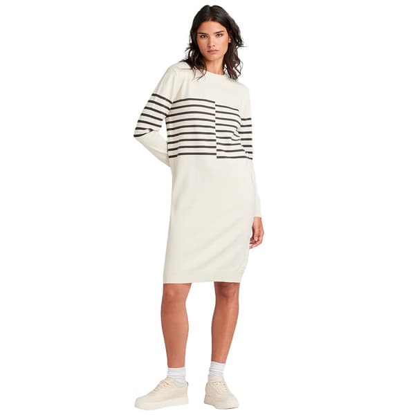 G-star Broken Langærmet Kort Kjole Beige XL Kvinde