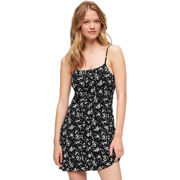 Superdry Printed Cami Jersey ärmlös Kort Klänning Flerfärgad M Kvinna