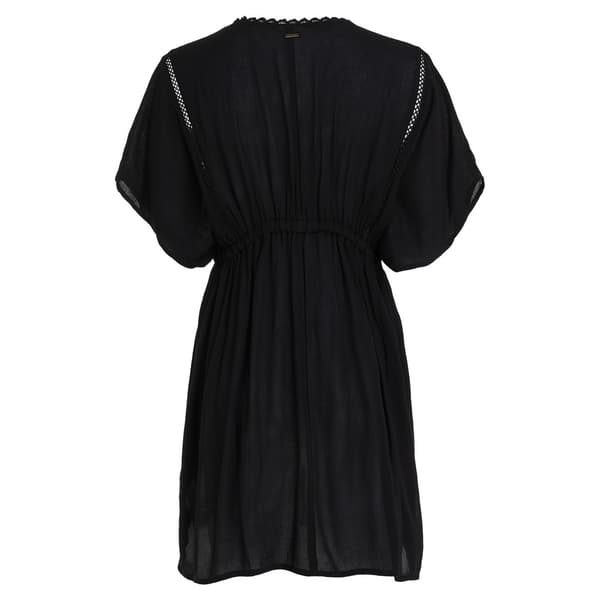 O´neill Essentials Mona Beach Cover Up Kortærmet Kjole Sort L Kvinde