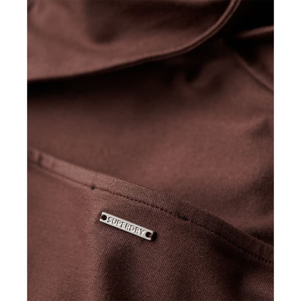 Superdry Twist Back ärmlös Midiklänning Brun S Kvinna
