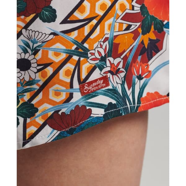 Superdry Printed Slip Cami ärmlös Kort Klänning Blå S Kvinna