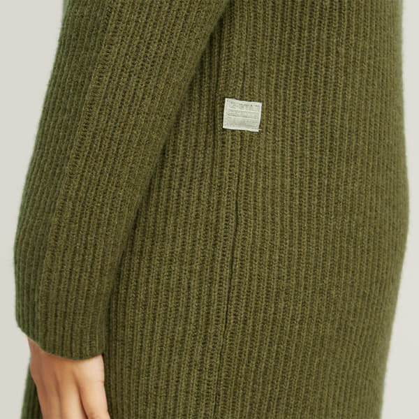G-star Chunky Skipper Pitkähihainen Mekko Vihreä M Nainen