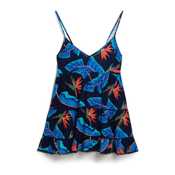 Superdry Beach ärmlös Kort Klänning Flerfärgad 2XS Kvinna