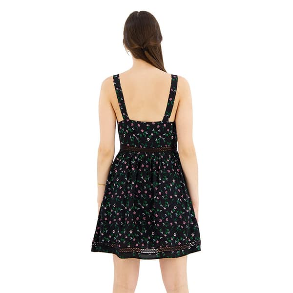 Superdry Lace Trim ärmlös Kort Klänning Grönt L Kvinna