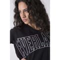 Miniatyrbillede 3 af 3: Everlast Single Jersey Kortærmet Kort Kjole Sort XS Kvinde