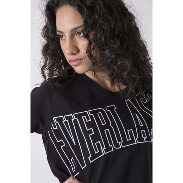 Everlast Single Jersey Kortærmet Kort Kjole Sort XS Kvinde