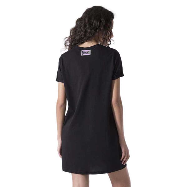 Everlast Single Jersey Kortærmet Kort Kjole Sort XS Kvinde