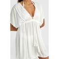 Miniatyrbillede 6 af 6: O´neill Essentials Mona Beach Cover Up Kortærmet Kjole Hvid L Kvinde
