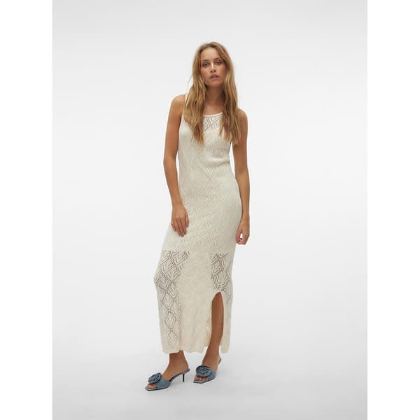Vero Moda Riviera ärmlös Lång Klänning Beige XS Kvinna