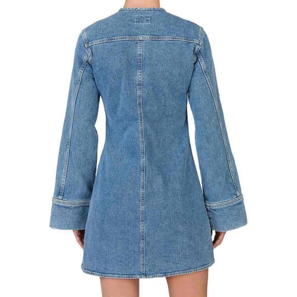 Pepe Jeans Ella Langærmet Kort Kjole Blå M Kvinde