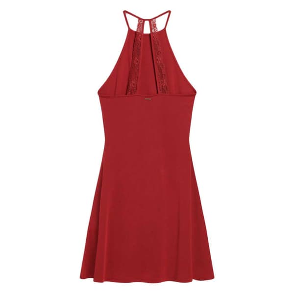 Superdry Fit & Flare ärmlös Midiklänning Röd S Kvinna