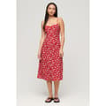 Pikkukuva 1 / 3: Superdry Print Button Cami Hihaton Midi-mekko Pinkki L Nainen