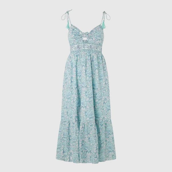 Pepe Jeans Mallory Print ærmeløs Midikjole Flerfarvet XS Kvinde