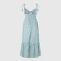 Miniatyrbillede 3 af 5: Pepe Jeans Mallory Print ærmeløs Midikjole Flerfarvet XS Kvinde