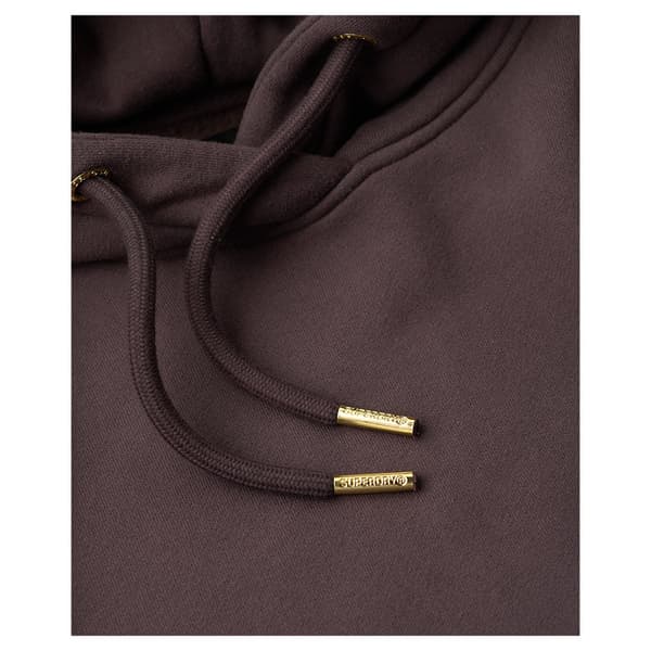 Superdry Tattoo Rhinestone Långärmad Kort Klänning Brun L-XL Kvinna