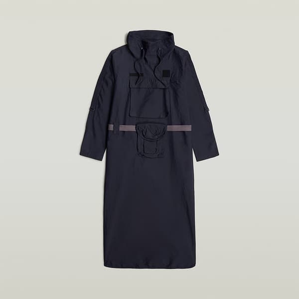 G-star Anorak Tunic Kjole Med Lange ærmer Sort XL Kvinde