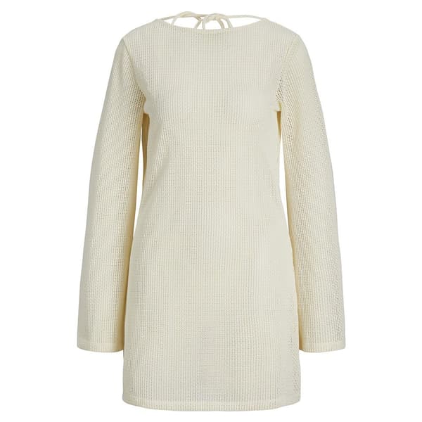 Jack & Jones Grace Reg Jjxx Langærmet Midi-kjole Beige M Kvinde