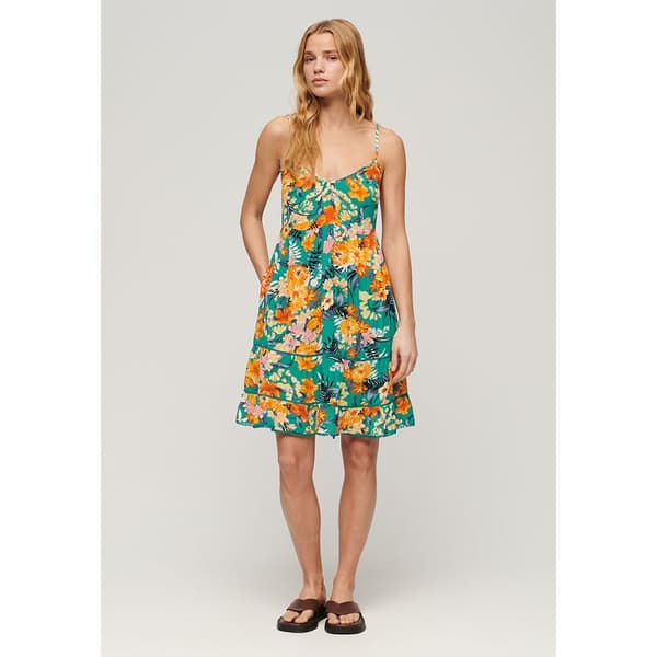 Superdry Beach Hihaton Lyhyt Mekko Monivärinen XL Nainen