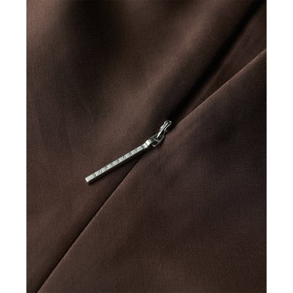 Superdry Satin Racer ærmeløs Kort Kjole Brun M Kvinde