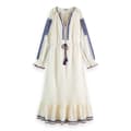 Miniatyrbillede 1 af 2: Scotch & Soda 177739 Lang Kjole Med Lange ærmer Beige 34 Kvinde