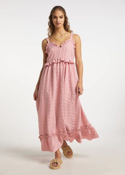 Izia Dress Maxiklänning, Rosa, XL Dam