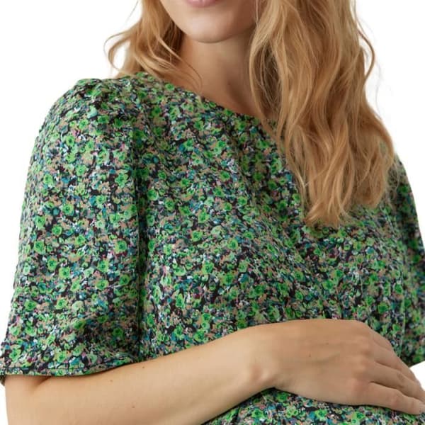 Grön Gravidklänning Kvinna Vero Moda Marternity Janina