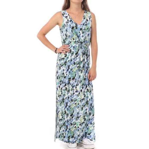 Lång Klänning - VERO MODA - 10286770 - V-ringning - Utan ärmar - 100% Viskos